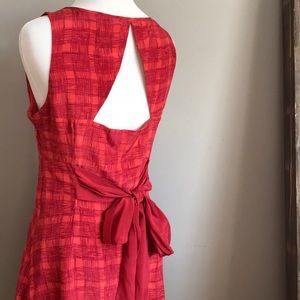 Feminine fit and flare Goji Plaid dress